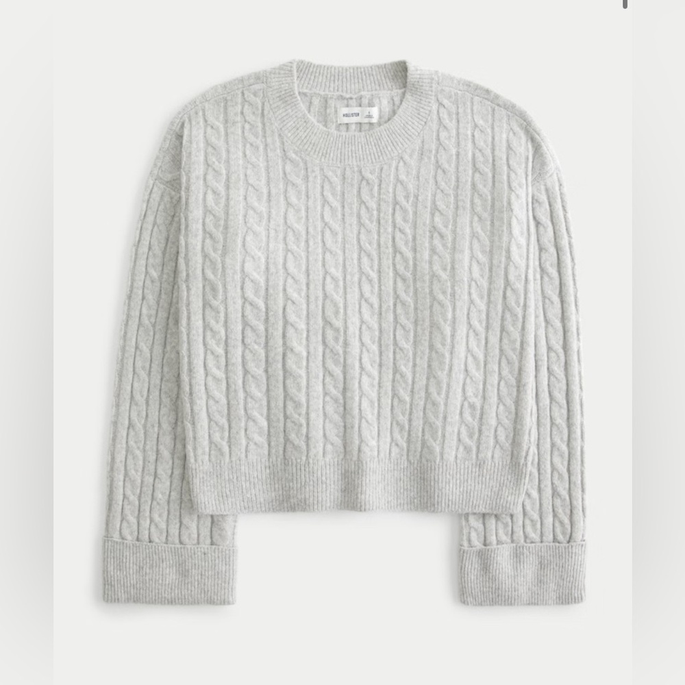 Hollister Grey Knitted Sweater